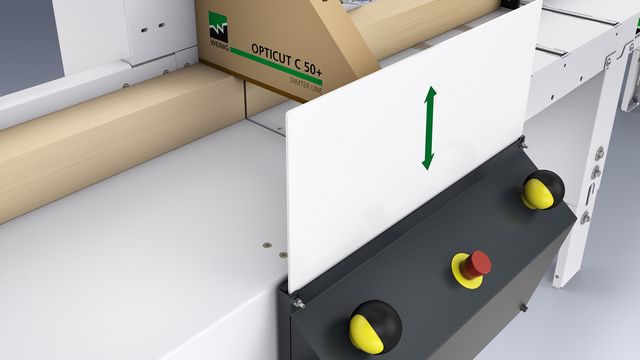 Pneumatisch absenkbares Schutzschild pneumatisches Schutzschild